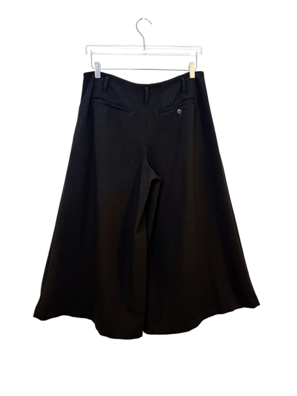 Anthropologie Maeve Black Wide Leg Culottes High Rise Cropped Pants Sz 6 - Picture 12 of 13